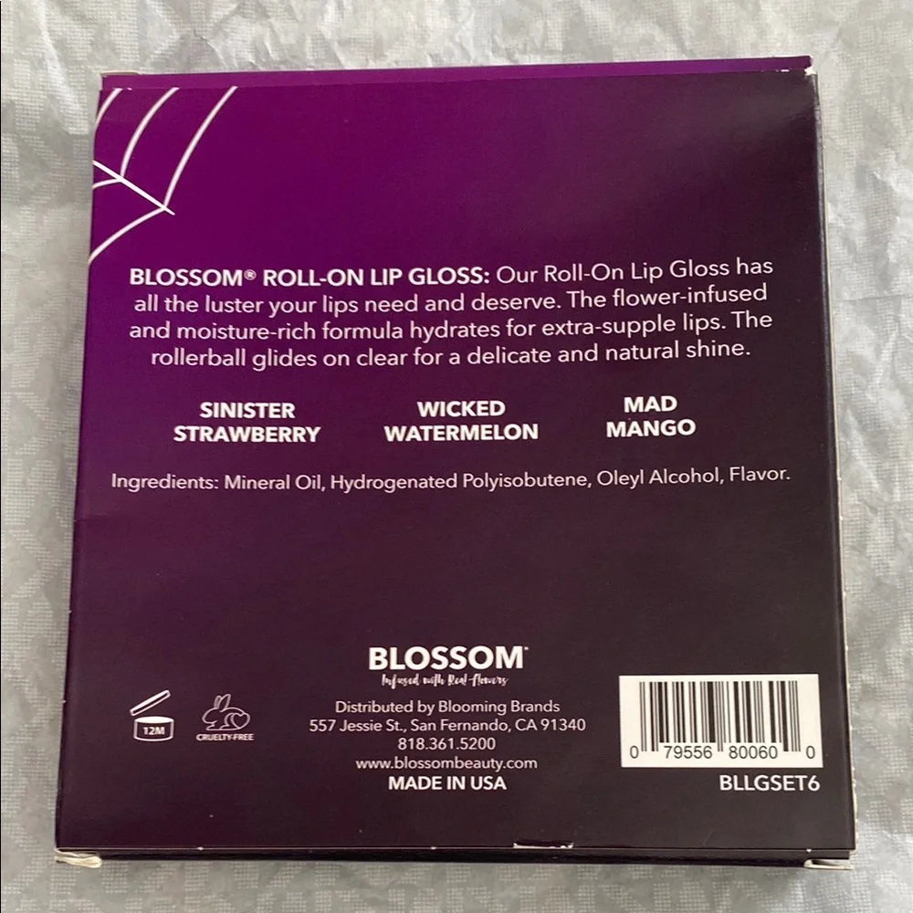 *Blossom Roll-On Lip Gloss Set